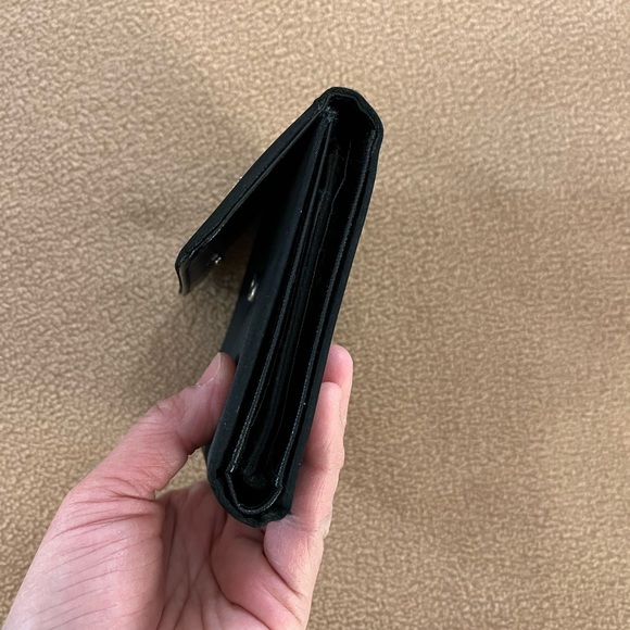 Preowned Prada Nylon Logo plate black trifold wallet - Picture 4 of 15